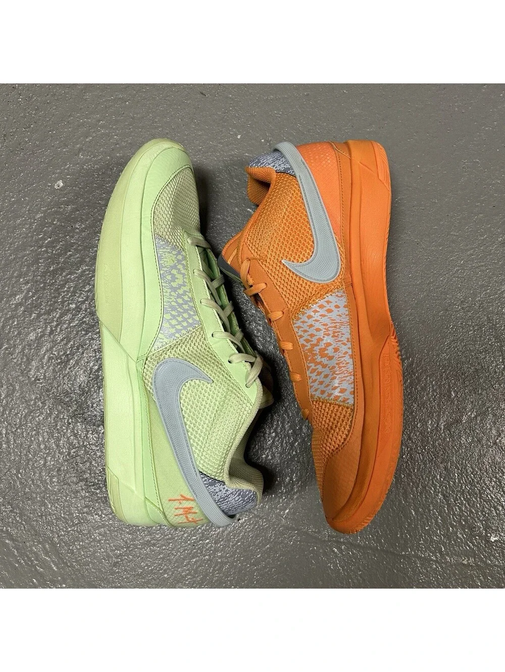 Nike Ja 1 Mismatched Orange Green - Size 15 - (FQ4796-800)